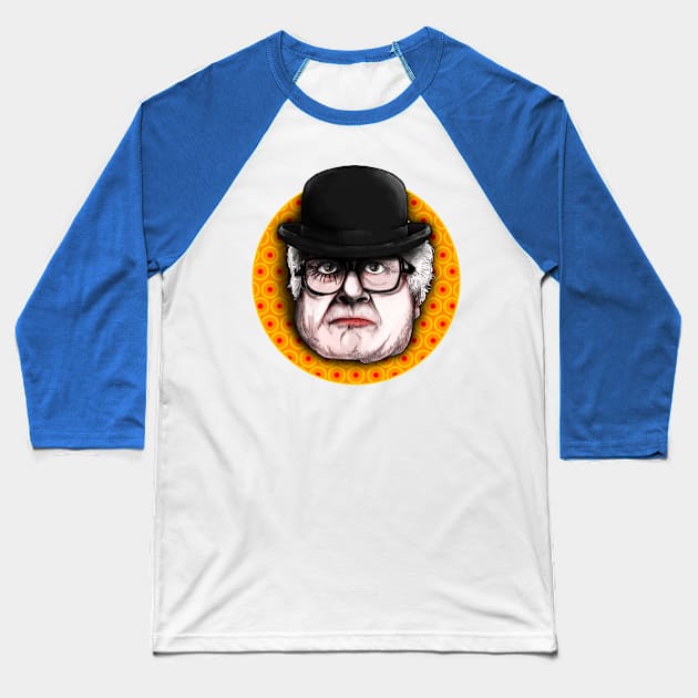 A Clockwork DeVito Baseball T-Shirt by Harley Warren